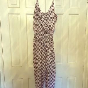 White and black romper